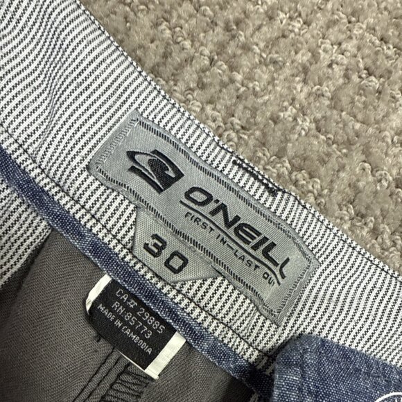 O’Neill Shorts Gray Pockets Men’s Size 30 - Picture 8 of 10